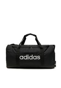 Adidas - adidas Torba Linear Duffel Medium JD9555 Czarny. Kolor: czarny. Materiał: materiał