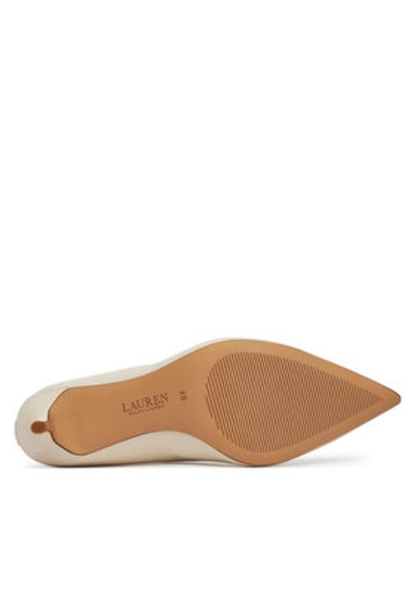 Lauren Ralph Lauren - LAUREN RALPH LAUREN Szpilki Lanette 802972024002 Biały. Kolor: biały. Materiał: skóra. Obcas: na szpilce