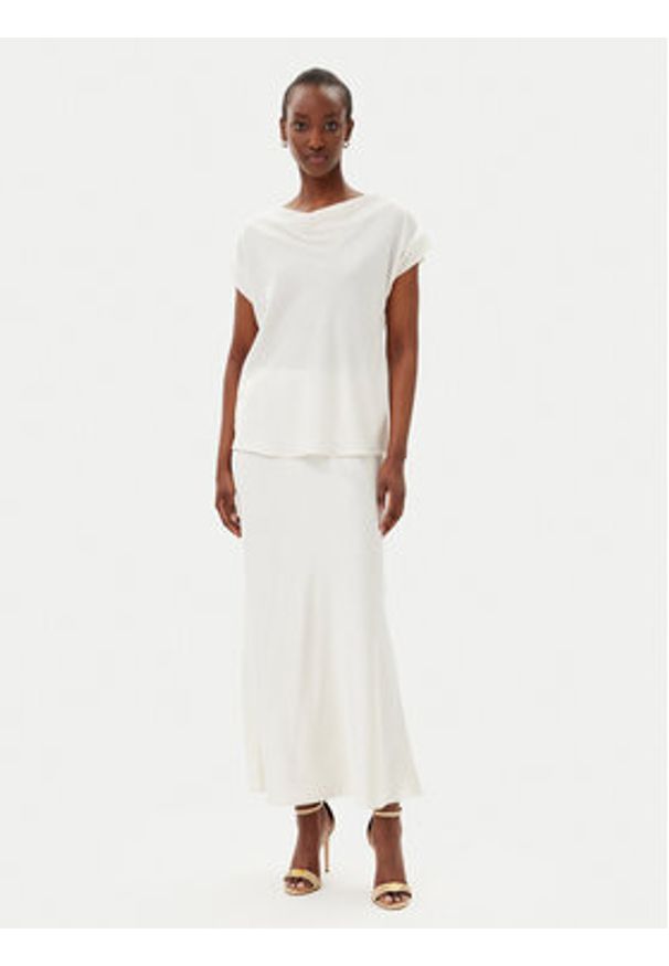 Imperial Spódnica maxi GHN4JBA Écru Regular Fit. Materiał: syntetyk