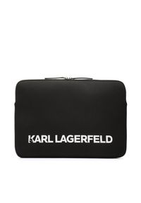 Karl Lagerfeld - KARL LAGERFELD Etui na laptopa 231W3211 Czarny. Kolor: czarny. Materiał: materiał