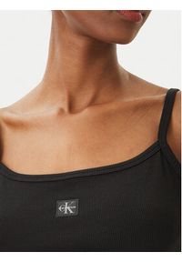 Calvin Klein Jeans Top LV047F221G Czarny Slim Fit. Kolor: czarny. Materiał: bawełna #2