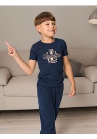 Sinsay - Piżama dwuczęściowa Harry Potter - granatowy. Kolor: niebieski. Materiał: guma, bawełna. Długość: krótkie #1