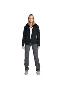 Kurtka softshell damska CMP Wilma Jacket Zip Hood. Kolor: czarny. Materiał: softshell