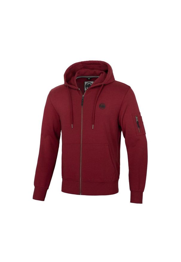 PITBULL - Bluza męska Pitbull rozpinana z kapturem Terry Everts. Typ kołnierza: kaptur. Kolor: czerwony, wielokolorowy, brązowy. Sport: fitness