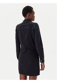 Calvin Klein Jeans Sukienka jeansowa J20J225171 Czarny Slim Fit. Kolor: czarny. Materiał: bawełna #5