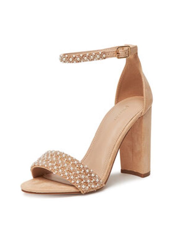 DeeZee Sandały F0812-1 Beżowy. Kolor: beżowy. Materiał: syntetyk, materiał