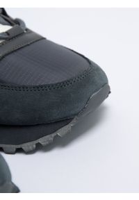 Big-Star - Sneakersy męskie z zamszowymi wstawkami ciemnoszare NN174326 903. Kolor: szary. Materiał: zamsz