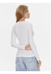 Guess Bluzka W4RI76 J1314 Biały Slim Fit. Kolor: biały. Materiał: bawełna #5