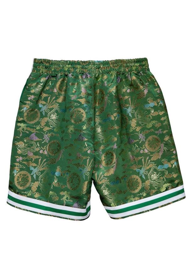 Mitchell & Ness - Szorty Boston Celtics Lunar New Year Swingman 1985/86. Kolor: zielony. Materiał: poliester. Długość: krótkie. Sport: koszykówka