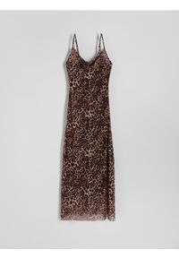 Reserved - Sukienka ze zwierzęcym wzorem - wielobarwny. Materiał: tkanina. Wzór: motyw zwierzęcy #1
