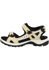 ecco - Buty do chodzenia damskie Ecco Sandale Yucatan Leder. Zapięcie: rzepy. Kolor: wielokolorowy. Materiał: materiał, syntetyk, tkanina. Sport: turystyka piesza