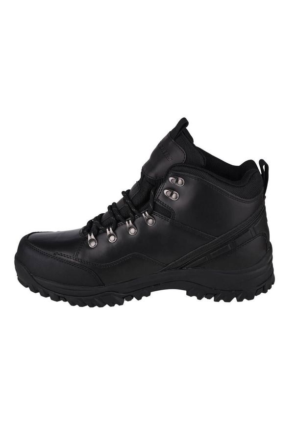 skechers - Buty trekkingowe męskie Skechers Relment. Zapięcie: sznurówki. Kolor: czarny, wielokolorowy. Materiał: skóra, syntetyk, tkanina, materiał. Szerokość cholewki: normalna