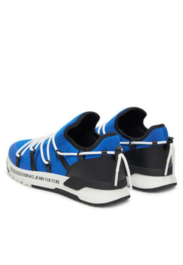Versace Jeans Couture Sneakersy 78YA3SA6 Niebieski. Kolor: niebieski. Materiał: materiał