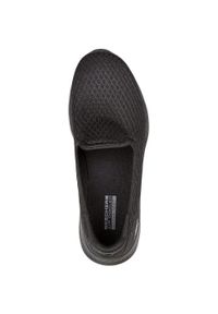 skechers - Adidasy Skechers Go Walk 6 - Big Spla, Kobiety. Kolor: czarny. Materiał: materiał. Sport: fitness