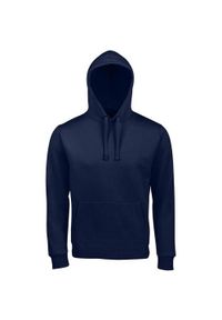 SOL'S - Męska Bluza Z Kapturem Spencer. Typ kołnierza: kaptur. Kolor: niebieski