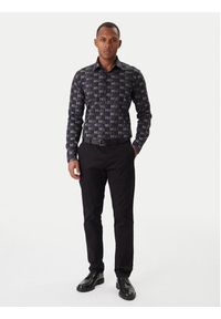 Hugo - HUGO Koszula Ermo 50555775 Czarny Casual Fit. Okazja: na co dzień. Kolor: czarny. Materiał: bawełna. Styl: casual #2