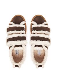Inuikii Sneakersy Shearling Low Velcro 1001.001.0231 Brązowy. Kolor: brązowy. Materiał: zamsz, skóra #4