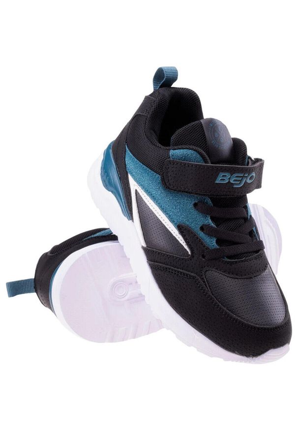 BEJO - Dziecięce sportowe buty sportowe sneakersy Bejo. Kolor: czarny. Sport: turystyka piesza