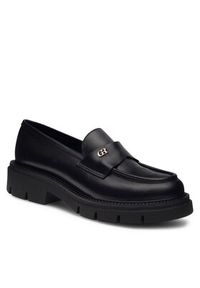 Gino Rossi Loafersy GRACE-I23-26372PE Czarny. Kolor: czarny. Materiał: skóra #2
