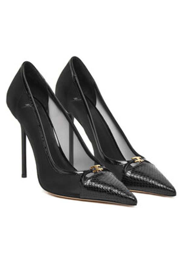 Elisabetta Franchi Szpilki SA-09B-57E2-V670 Czarny. Kolor: czarny. Materiał: materiał. Obcas: na szpilce