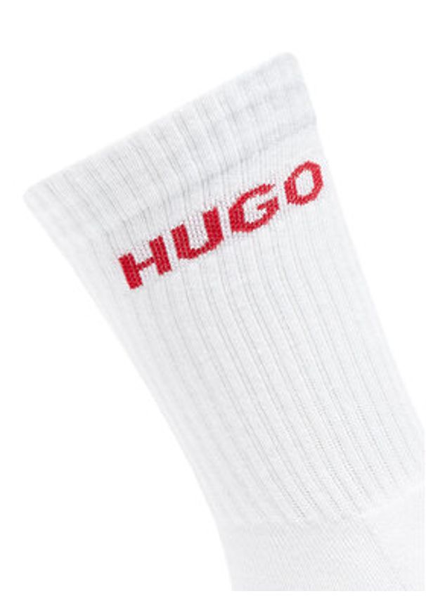 Hugo - HUGO Skarpety długie 50510187 Biały. Kolor: biały. Materiał: bawełna