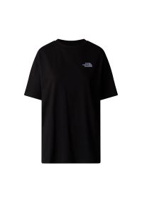 Koszulka damska The North Face Simple Dome 0A87NQJK31 - czarna. Kolor: czarny. Materiał: bawełna. Długość rękawa: krótki rękaw. Długość: krótkie. Wzór: nadruk