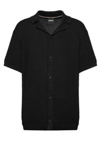 BOSS Kardigan C-Iconico 50543163 Czarny Regular Fit. Kolor: czarny. Materiał: bawełna