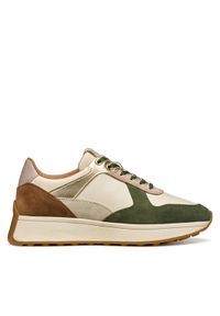 Geox Sneakersy D Amabel D45MDA 02285 CH61S Beżowy. Kolor: beżowy. Materiał: zamsz, skóra