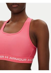 Under Armour Biustonosz sportowy Crossback Mid Bra 1361034 Różowy. Kolor: różowy. Materiał: syntetyk #4