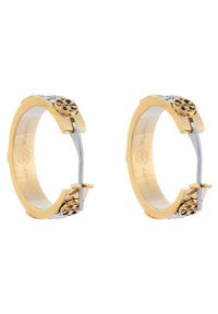 Tory Burch Kolczyki Small Miller Stud Hoop 153688 Złoty. Materiał: metalowe. Kolor: złoty