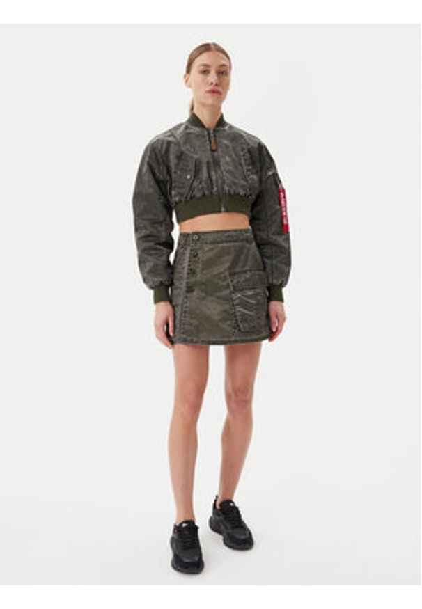 Alpha Industries Kurtka bomber MA-1 Vintage 156002 Zielony Regular Fit. Kolor: zielony. Materiał: syntetyk. Styl: vintage