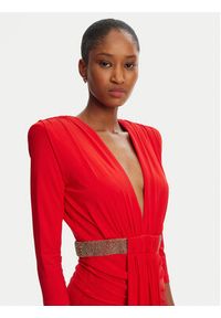 Babylon Sukienka wieczorowa S00862 Czerwony Regular Fit. Kolor: czerwony. Materiał: syntetyk. Styl: wizytowy #5