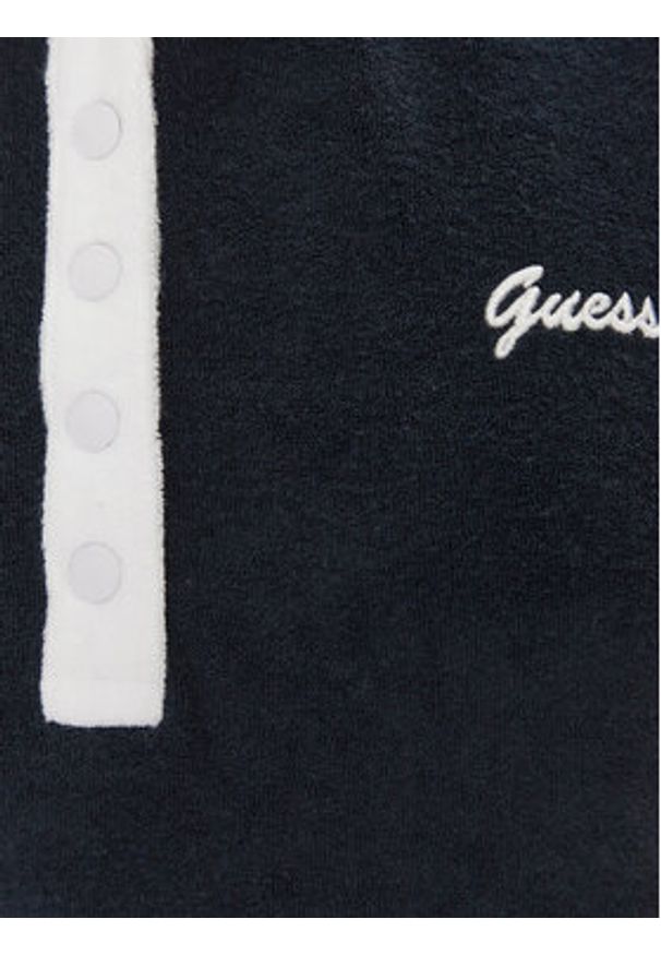 Guess Sukienka codzienna V5GK01 KCQV1 Granatowy Regular Fit. Okazja: na co dzień. Kolor: niebieski. Materiał: bawełna. Typ sukienki: proste. Styl: casual