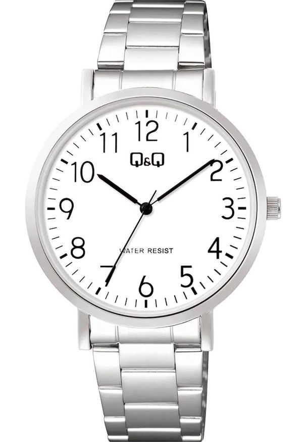 Zegarek QQ Zegarek męski QQ C34A-001P srebrny. Kolor: srebrny