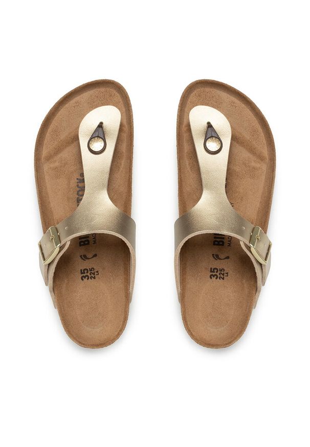 Japonki Birkenstock. Kolor: złoty