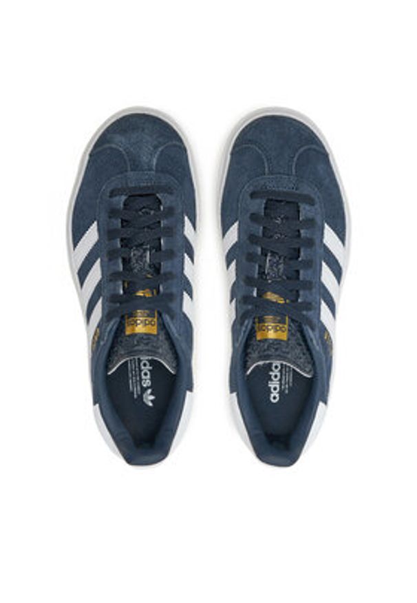 Adidas - adidas Sneakersy Gazelle Bold JQ7405 Granatowy. Kolor: niebieski. Materiał: zamsz, skóra. Model: Adidas Gazelle