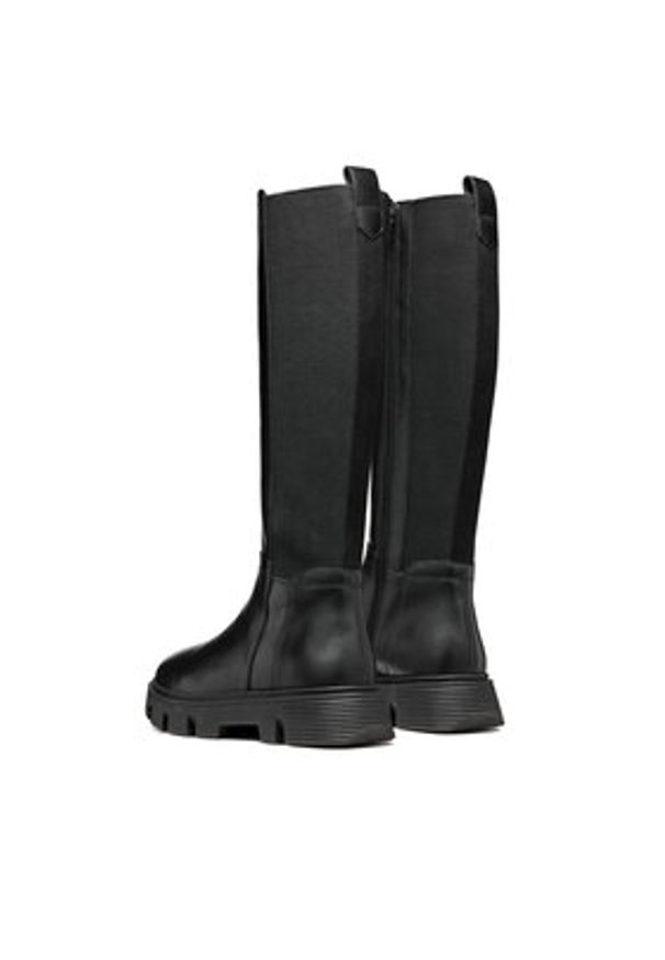Geox Kozaki Vilde D46UAD 043NH C9999 Czarny. Kolor: czarny. Materiał: skóra