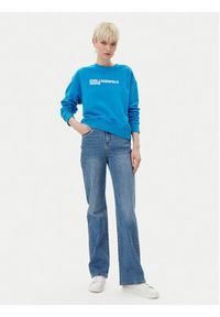 Karl Lagerfeld Jeans Bluza A1W20005 Niebieski Regular Fit. Kolor: niebieski. Materiał: bawełna #5