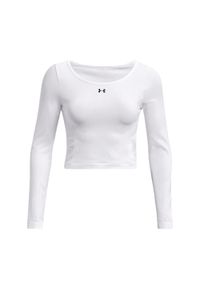 Longsleeve treningowy damski Under Armour Train Seamless. Kolor: biały. Długość rękawa: długi rękaw