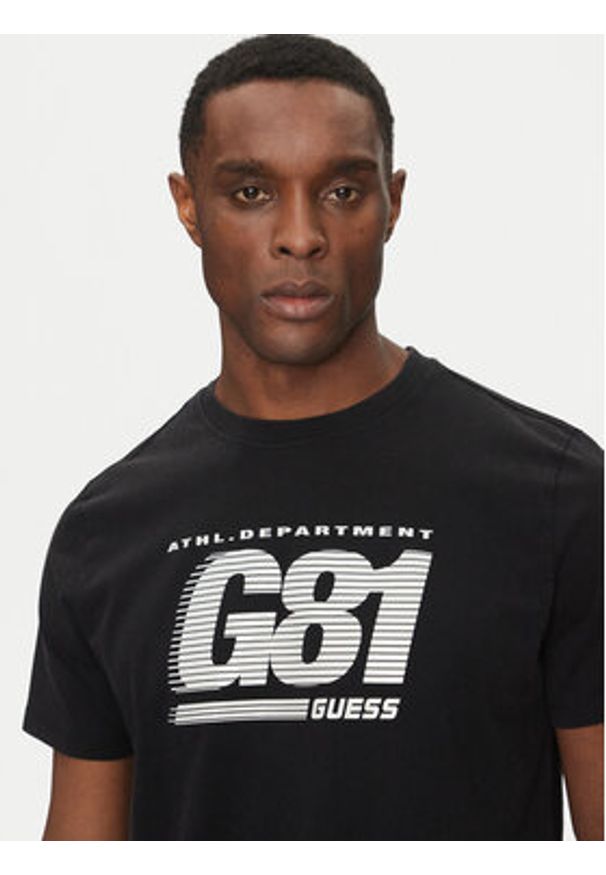 Guess T-Shirt Z5GI06 I3Z14 Czarny Regular Fit. Kolor: czarny. Materiał: bawełna