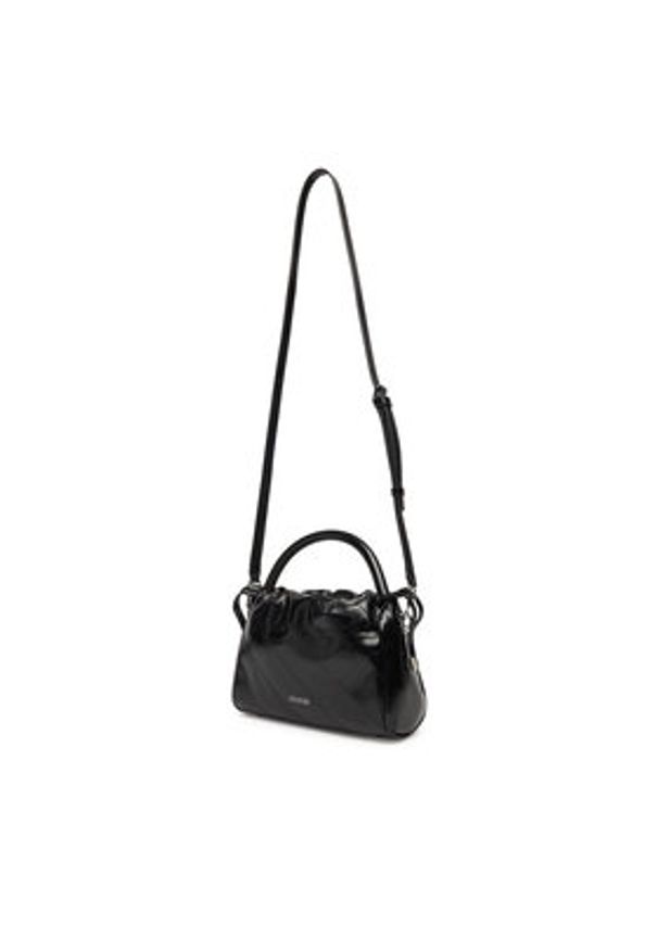 Guess Torebka Amys HWMY96 59160 Czarny. Kolor: czarny. Materiał: skórzane