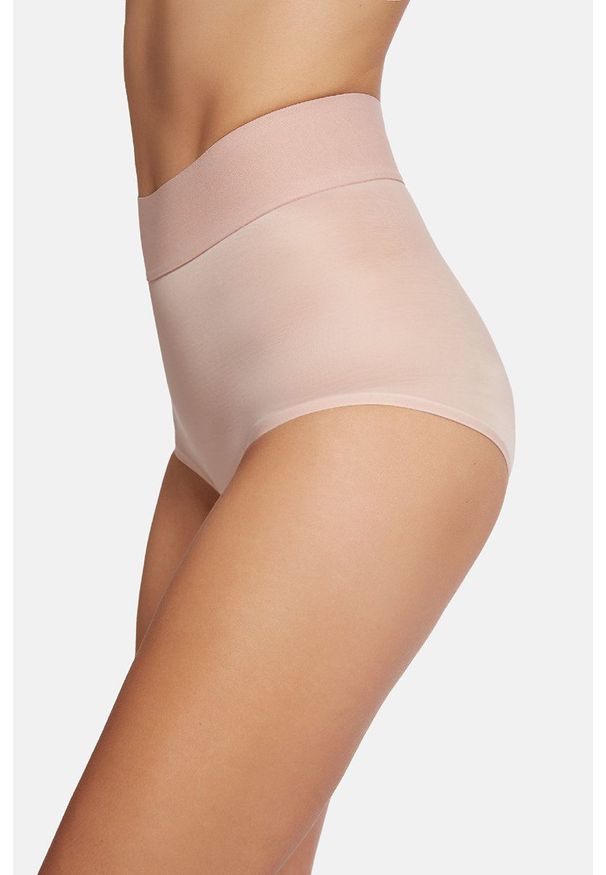 Wolford - Figi modelujące Sheer Touch. Kolor: różowy. Materiał: materiał. Wzór: gładki