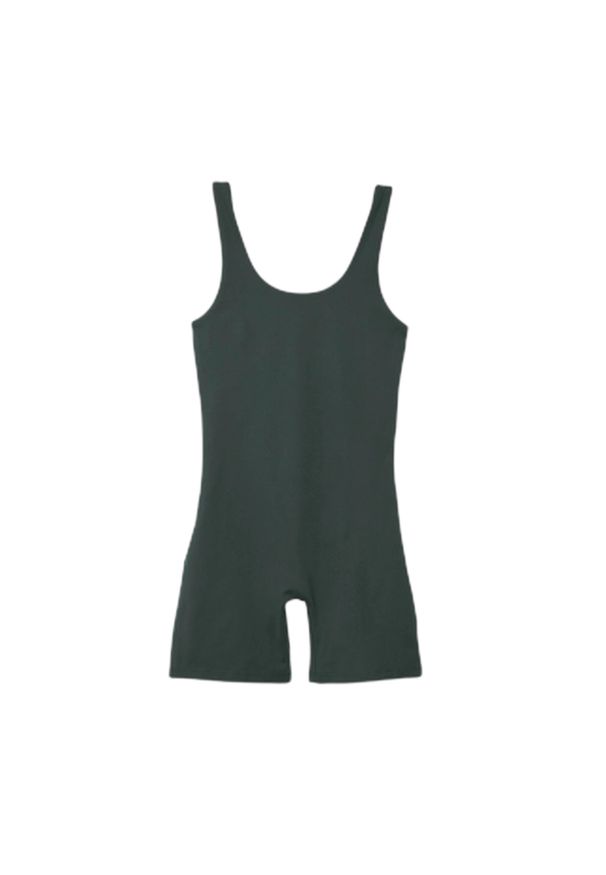 GIRLFRIEND COLLECTIVE - Kombinezon ogrodniczki damskie Girlfriend Collective Unitard Scoop. Kolor: zielony. Materiał: tkanina. Sport: kolarstwo
