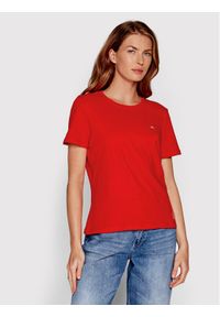 Tommy Jeans T-Shirt DW0DW14616 Czerwony Regular Fit. Kolor: czerwony. Materiał: bawełna #1