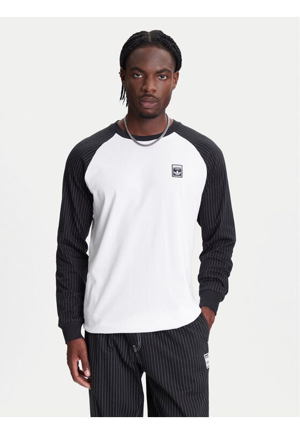 Adidas - adidas Longsleeve Wabash Baseball JW0164 Biały Loose Fit. Kolor: biały. Materiał: bawełna. Długość rękawa: długi rękaw