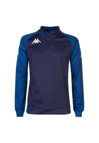Bluza Kappa Trieste. Kolor: niebieski, wielokolorowy. Sezon: zima. Sport: fitness, piłka nożna