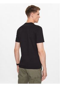 Guess T-Shirt M2YI37 I3Z14 Czarny Slim Fit. Kolor: czarny. Materiał: bawełna