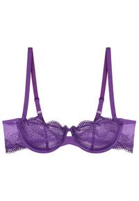 Triumph Biustonosz balkonetka Comfort Glam 10224928 Fioletowy. Kolor: fioletowy. Materiał: syntetyk