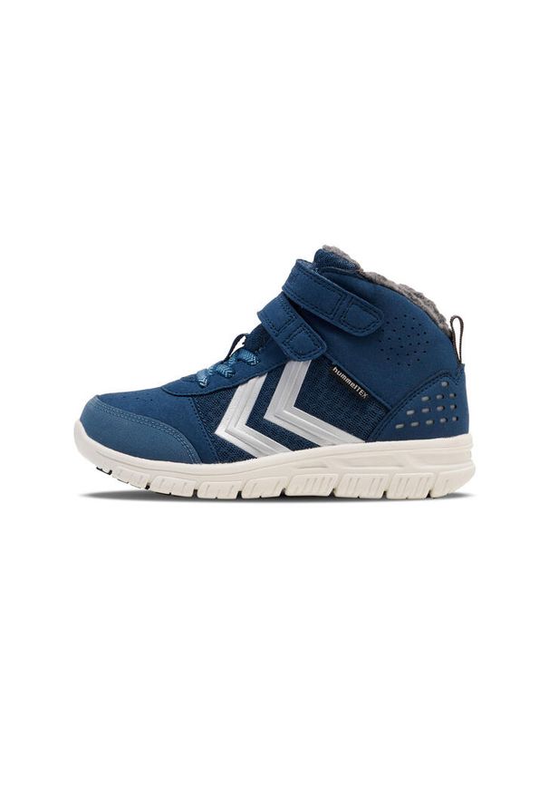 Trenerzy dla dzieci Hummel Crosslite Winter Mid Tex. Kolor: niebieski. Materiał: zamsz, syntetyk. Szerokość cholewki: normalna