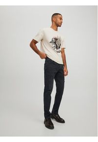 Jack & Jones - Jack&Jones T-Shirt Roxbury 12227779 Beżowy Regular Fit. Kolor: beżowy. Materiał: bawełna #3